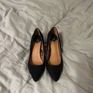 Black H&M Kitten Heels Size 6